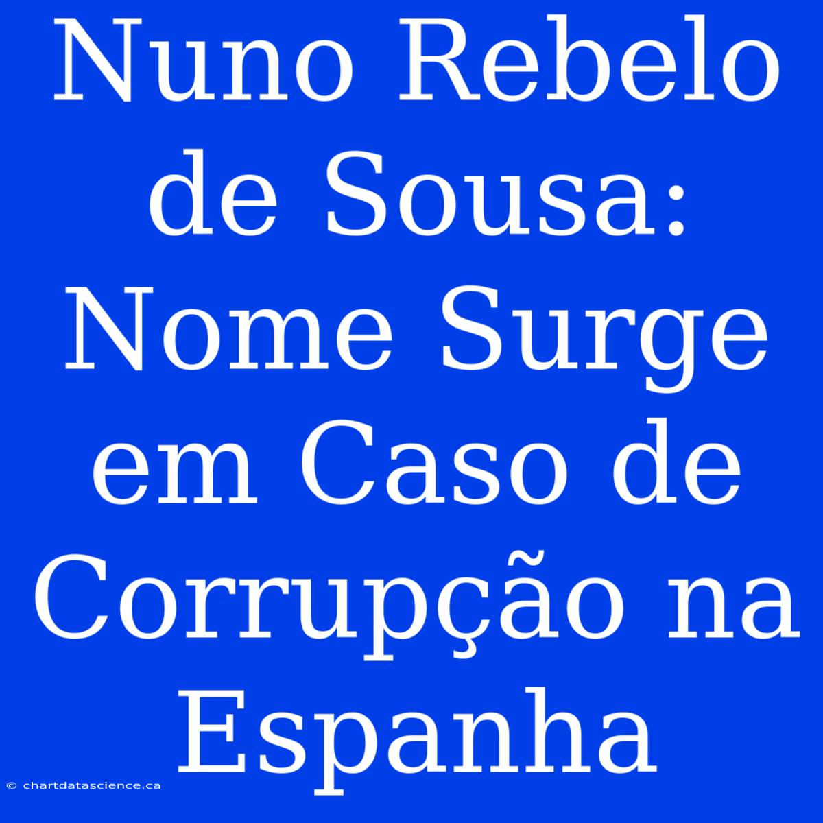 Nuno Rebelo De Sousa: Nome Surge Em Caso De Corrupção Na Espanha