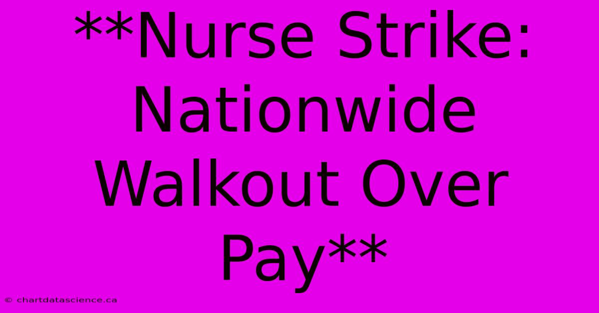 **Nurse Strike: Nationwide Walkout Over Pay**