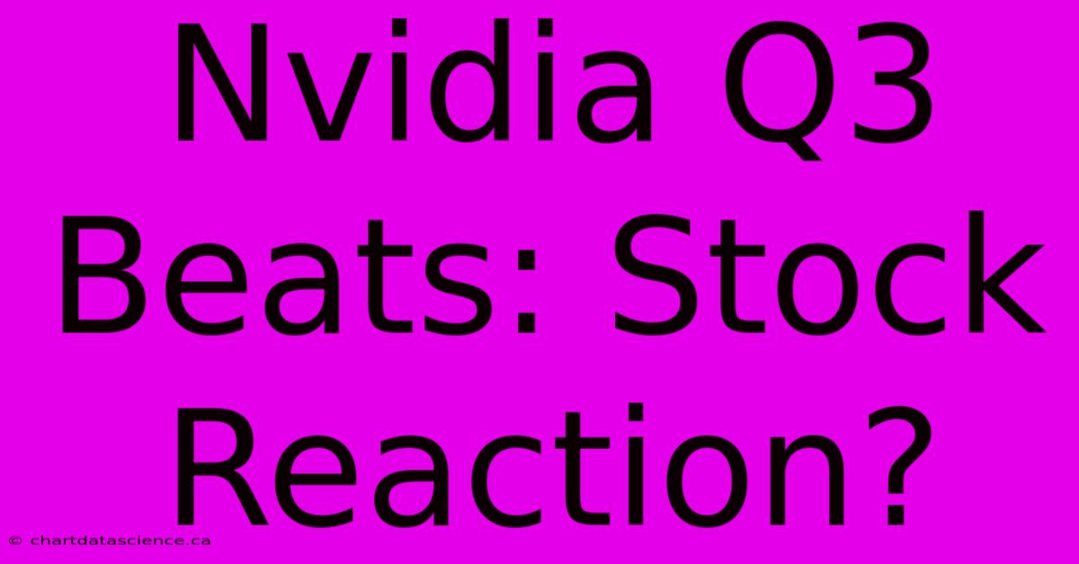 Nvidia Q3 Beats: Stock Reaction?