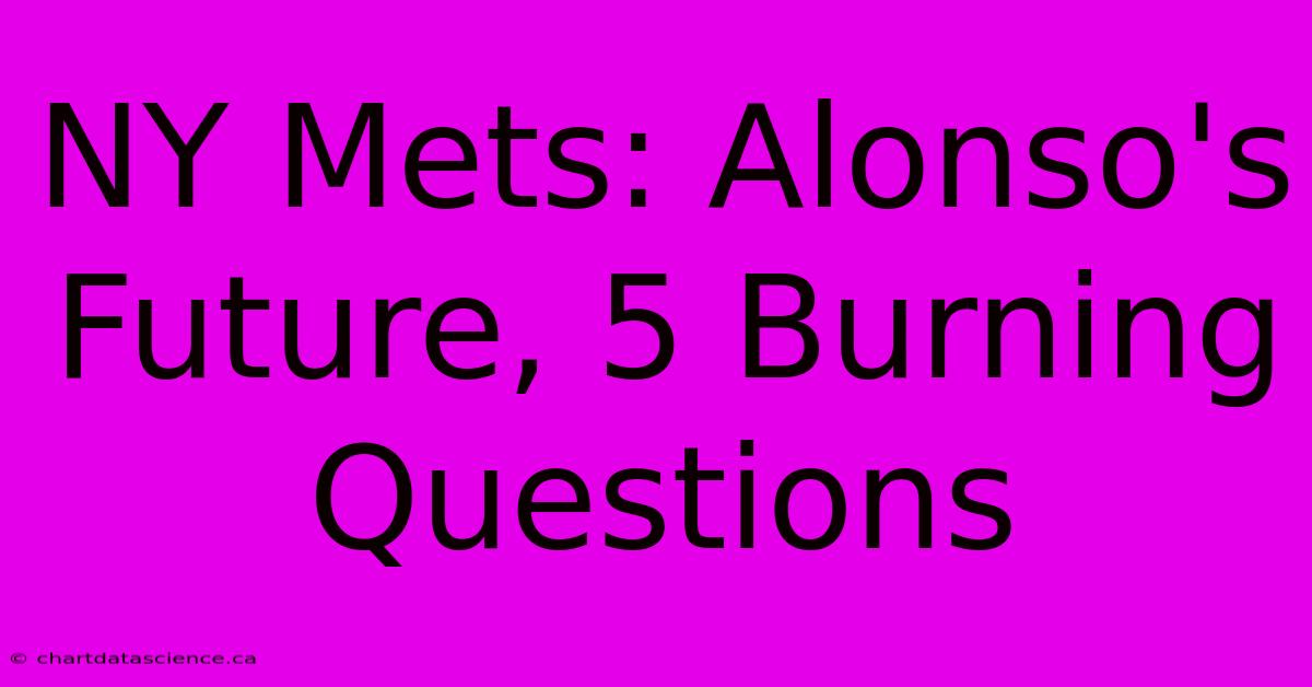 NY Mets: Alonso's Future, 5 Burning Questions