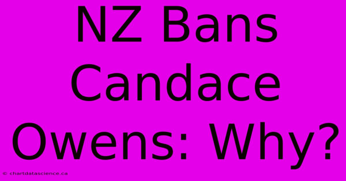 NZ Bans Candace Owens: Why?