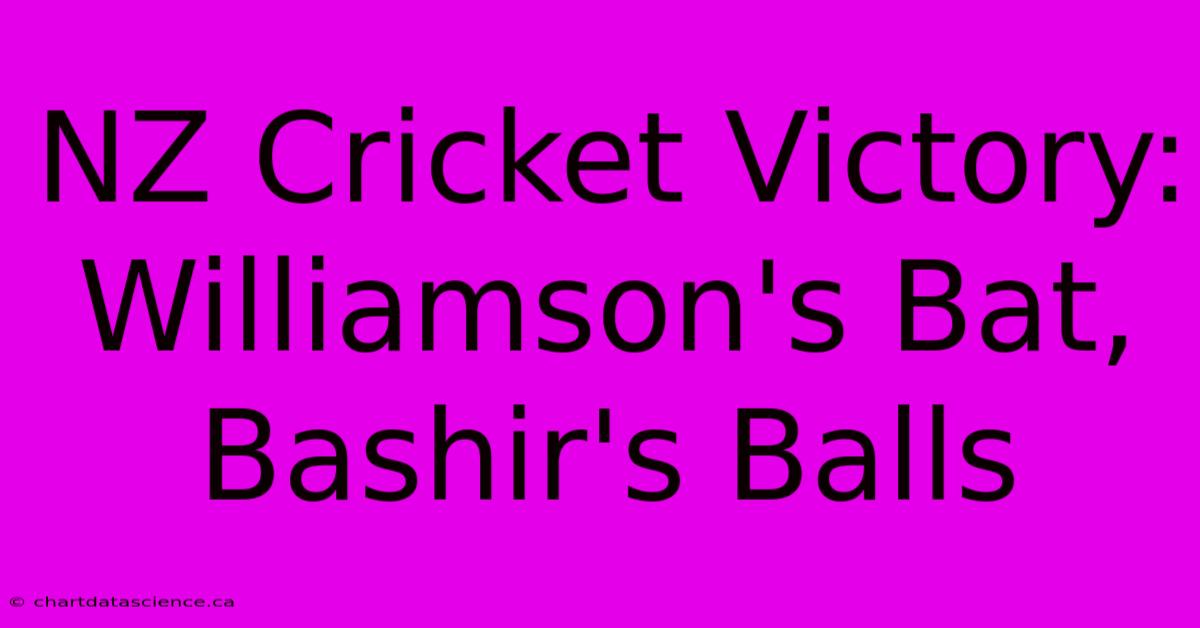 NZ Cricket Victory: Williamson's Bat, Bashir's Balls