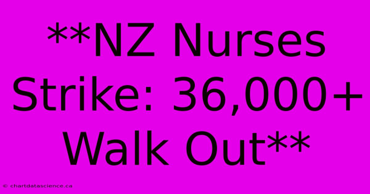 **NZ Nurses Strike: 36,000+ Walk Out**