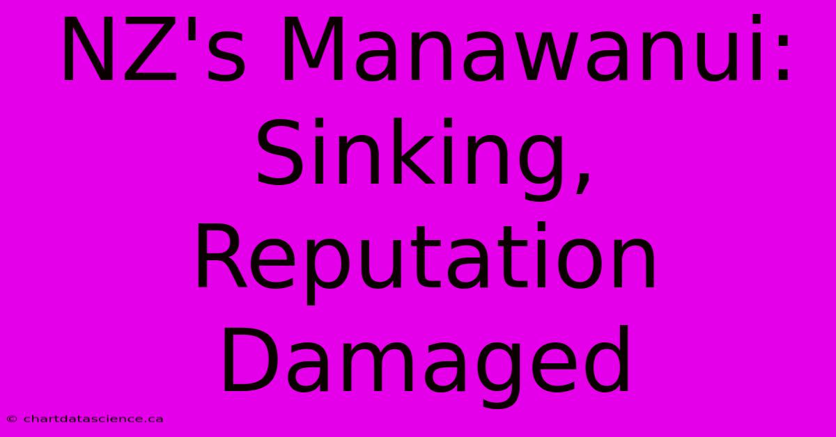 NZ's Manawanui: Sinking, Reputation Damaged