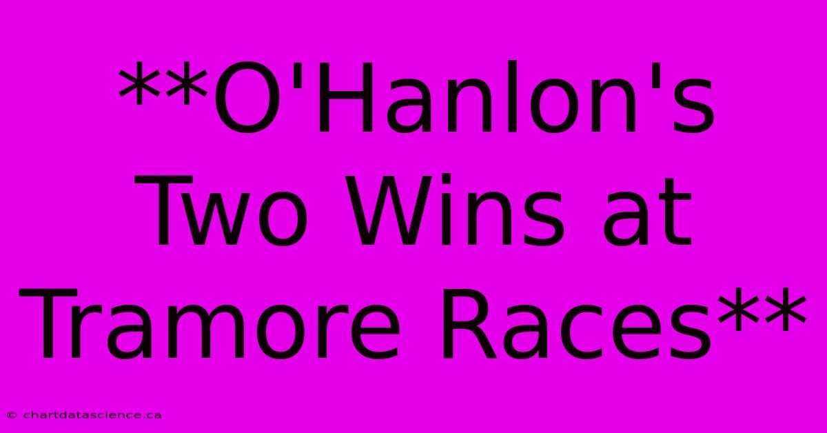 **O'Hanlon's Two Wins At Tramore Races**