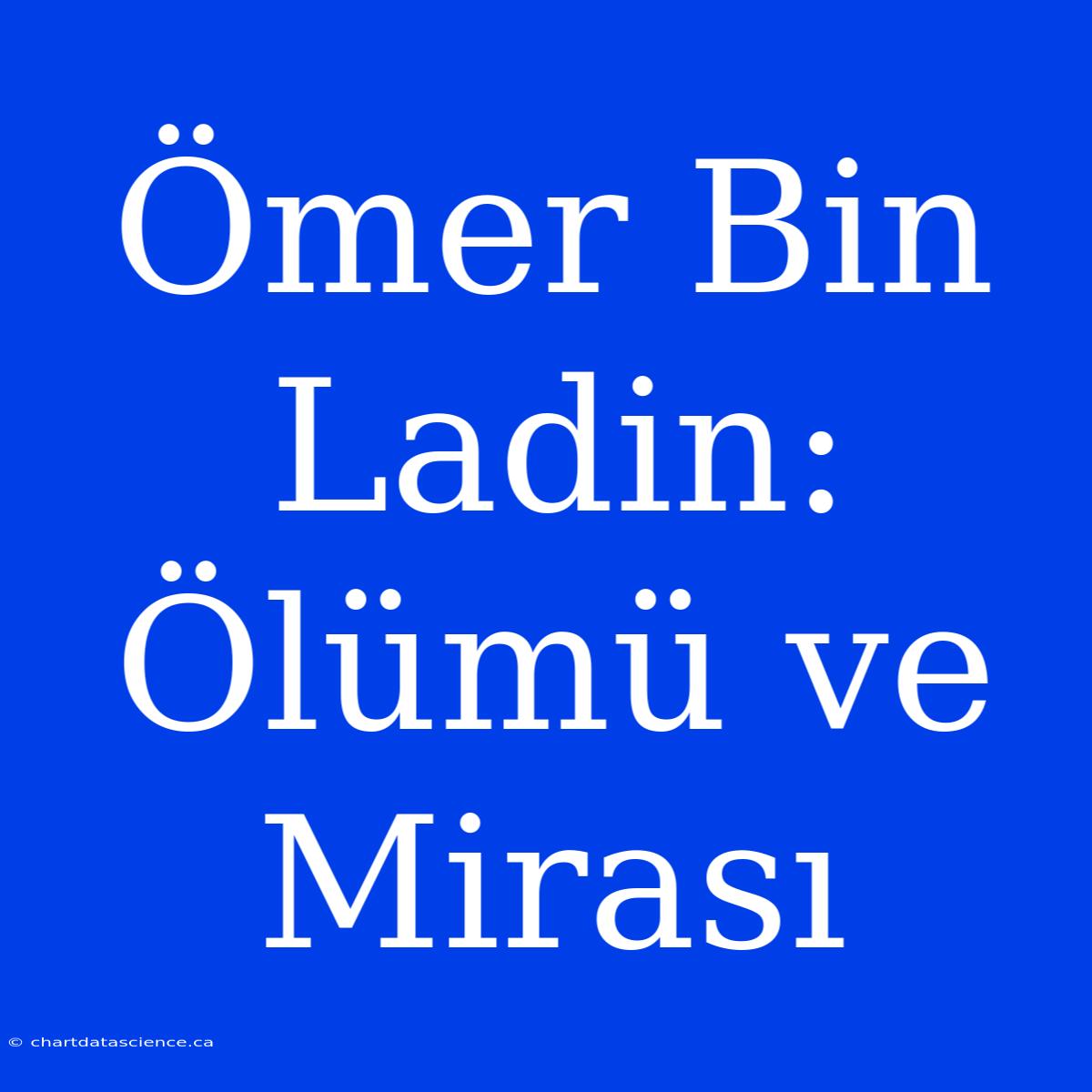 Ömer Bin Ladin: Ölümü Ve Mirası