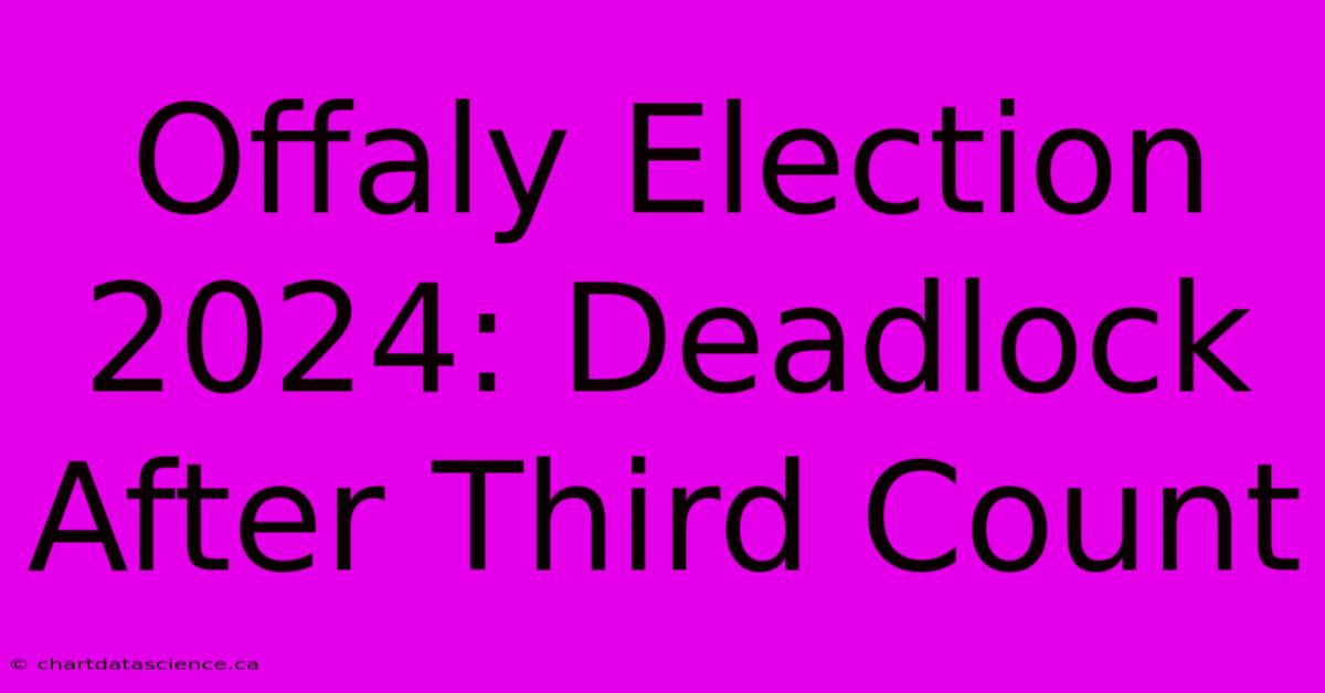 Offaly Election 2024: Deadlock After Third Count