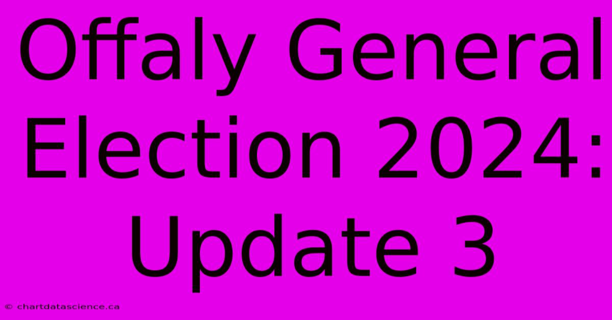 Offaly General Election 2024: Update 3