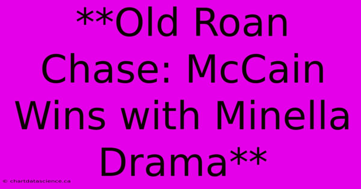 **Old Roan Chase: McCain Wins With Minella Drama**