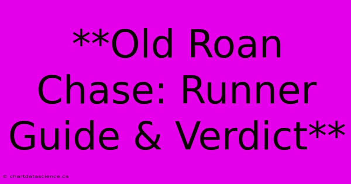 **Old Roan Chase: Runner Guide & Verdict** 