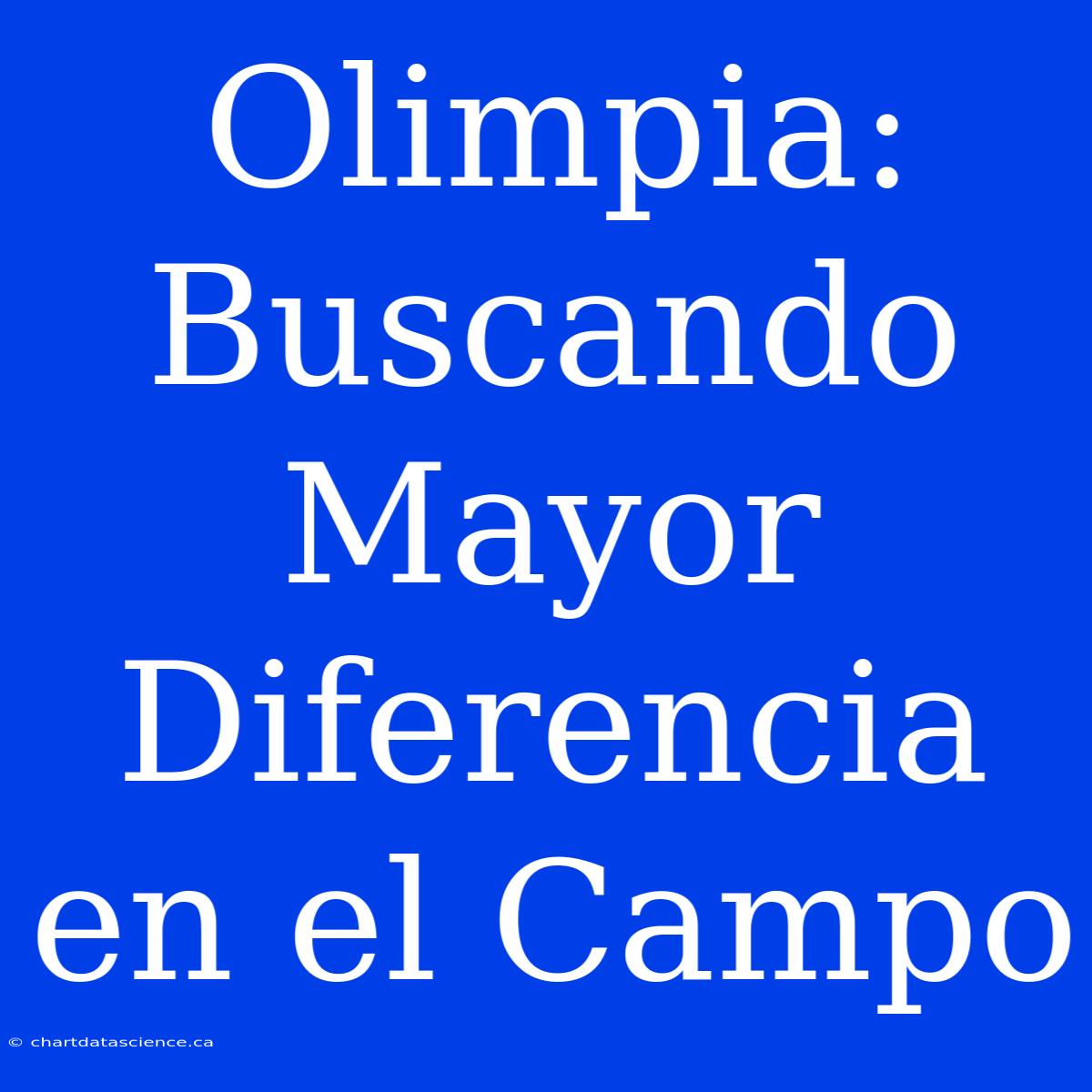 Olimpia: Buscando Mayor Diferencia En El Campo