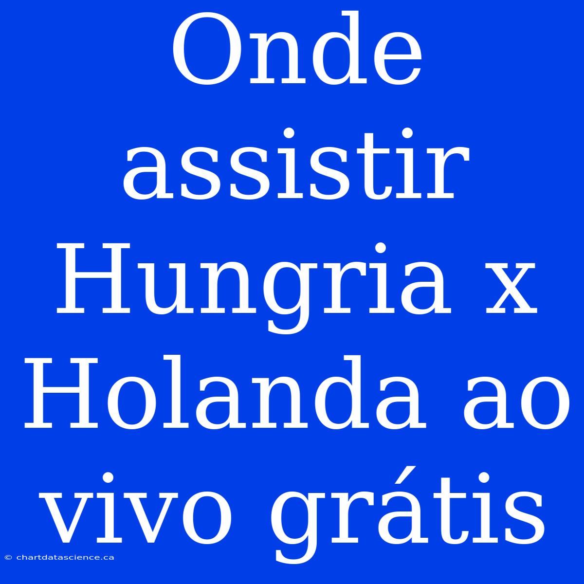 Onde Assistir Hungria X Holanda Ao Vivo Grátis