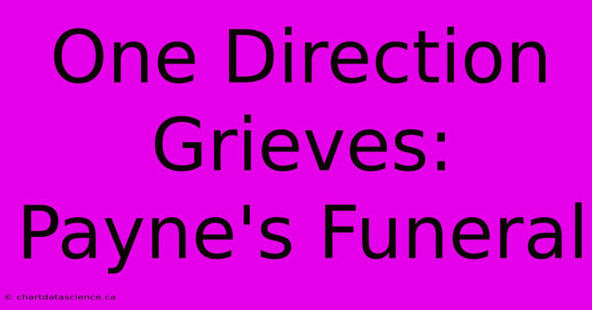 One Direction Grieves: Payne's Funeral