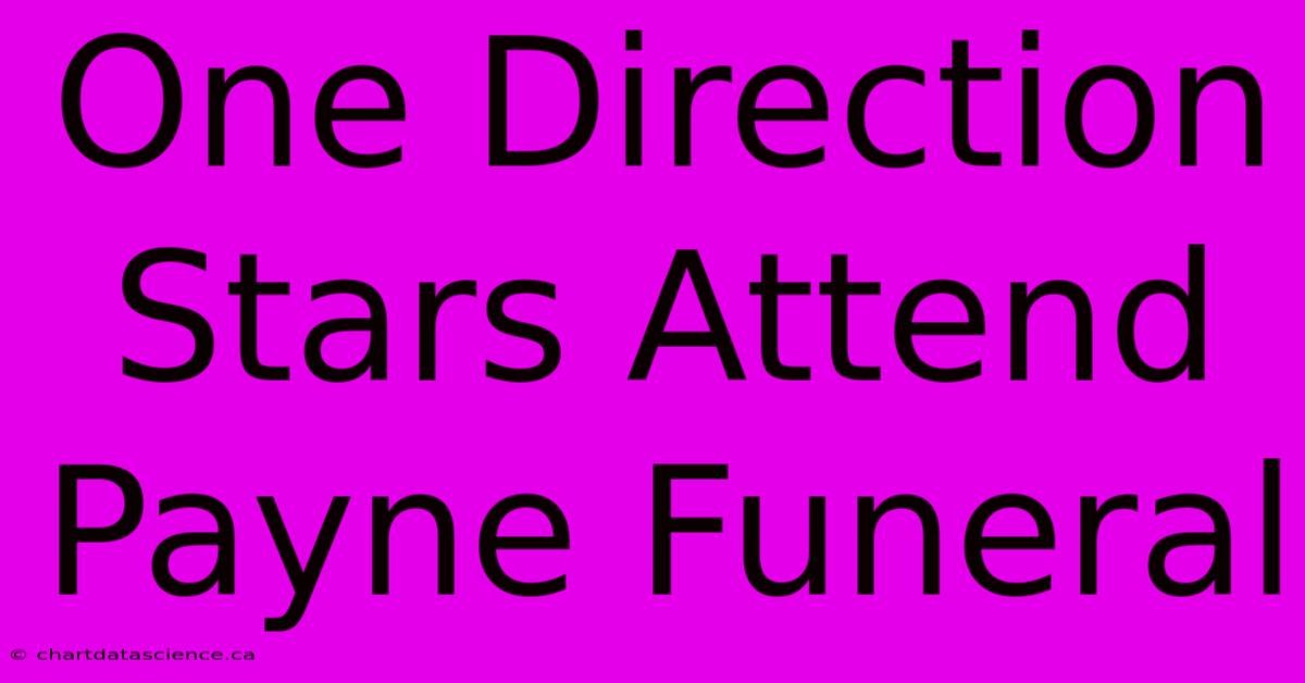 One Direction Stars Attend Payne Funeral