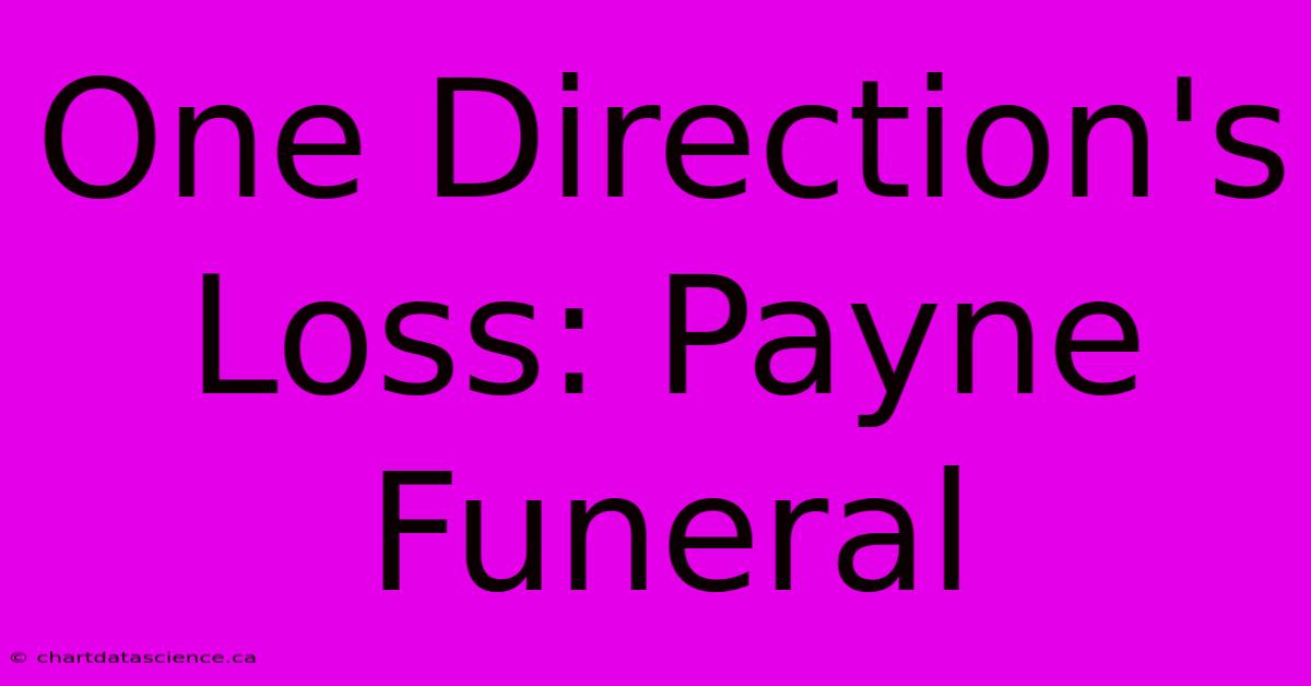 One Direction's Loss: Payne Funeral