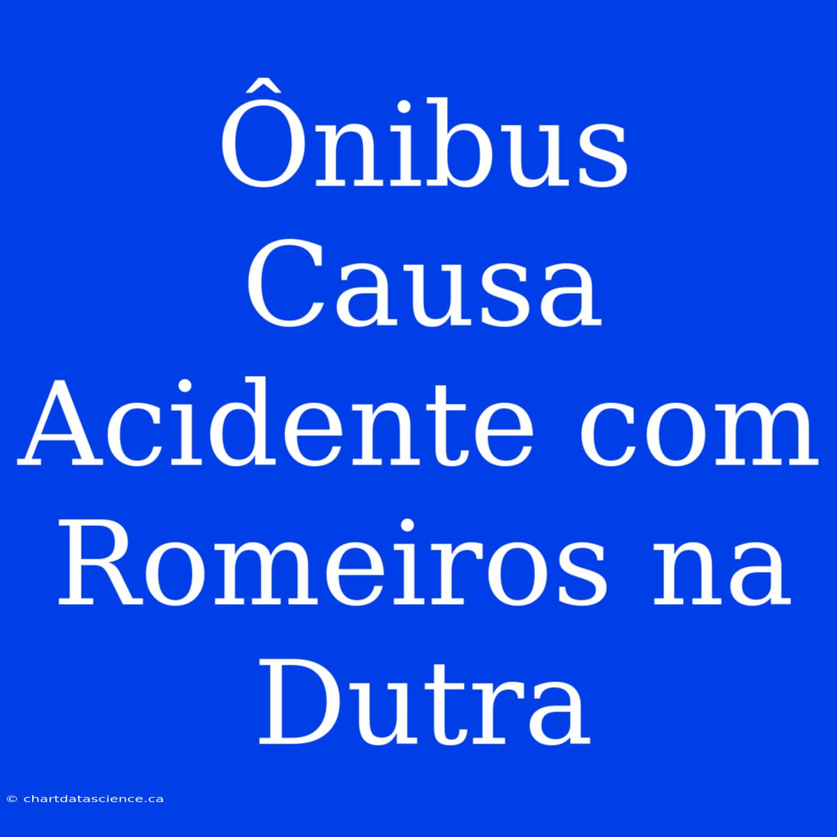 Ônibus Causa Acidente Com Romeiros Na Dutra