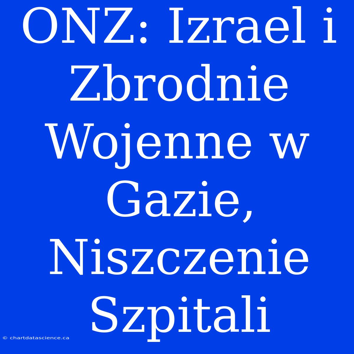 ONZ: Izrael I Zbrodnie Wojenne W Gazie, Niszczenie Szpitali