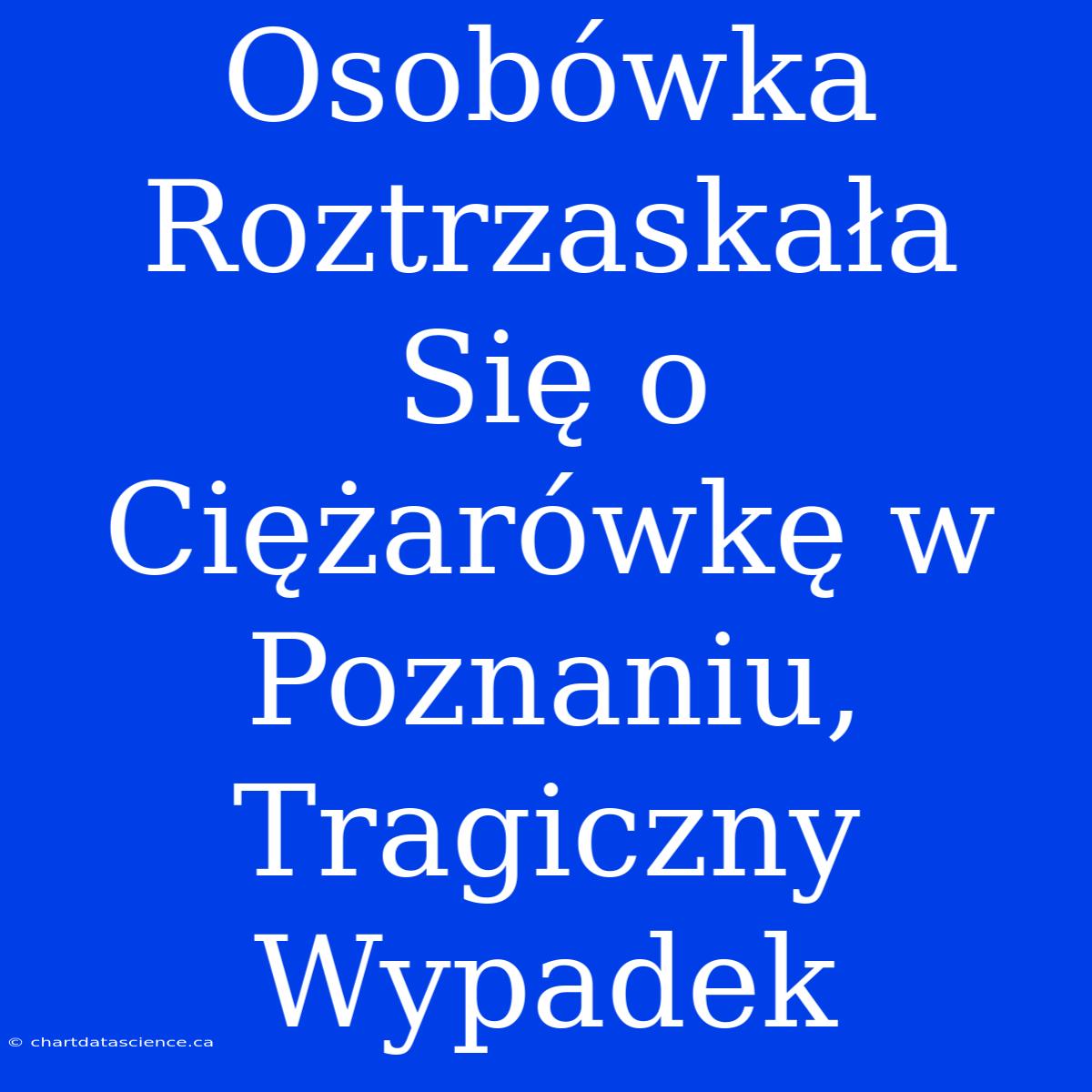 Osobówka Roztrzaskała Się O Ciężarówkę W Poznaniu, Tragiczny Wypadek