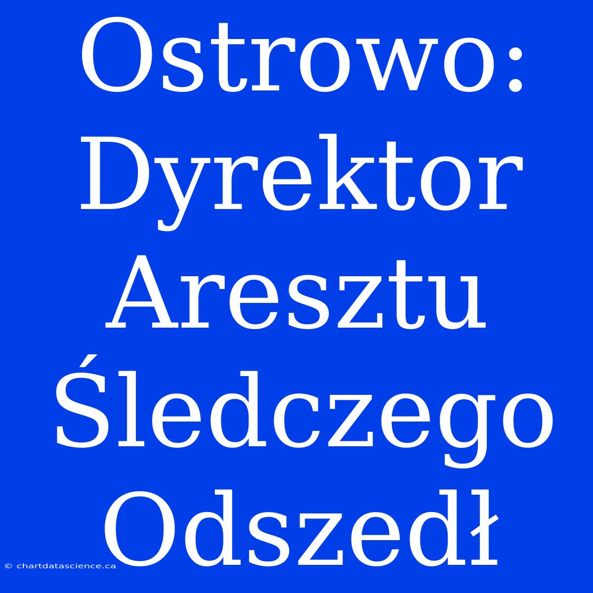 Ostrowo: Dyrektor Aresztu Śledczego Odszedł