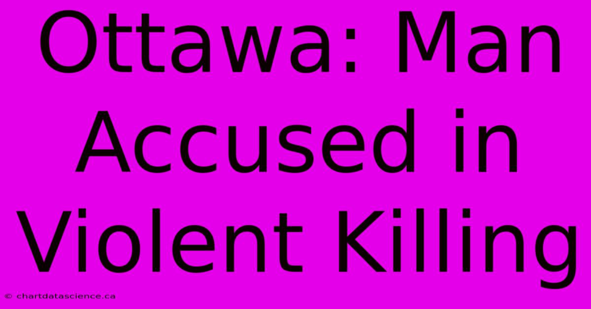 Ottawa: Man Accused In Violent Killing