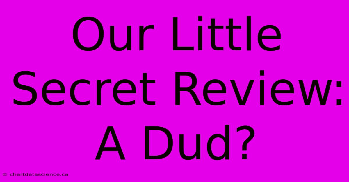 Our Little Secret Review: A Dud?