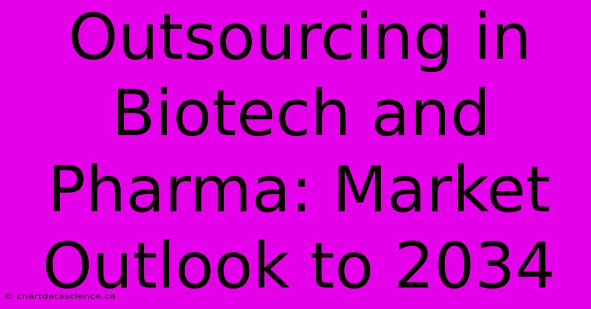 Outsourcing In Biotech And Pharma: Market Outlook To 2034