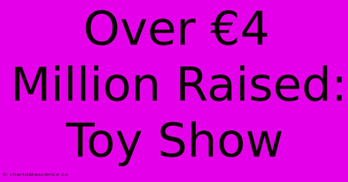 Over €4 Million Raised: Toy Show