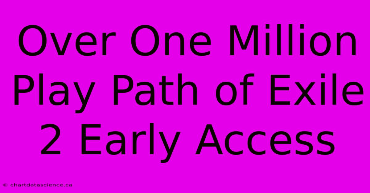 Over One Million Play Path Of Exile 2 Early Access