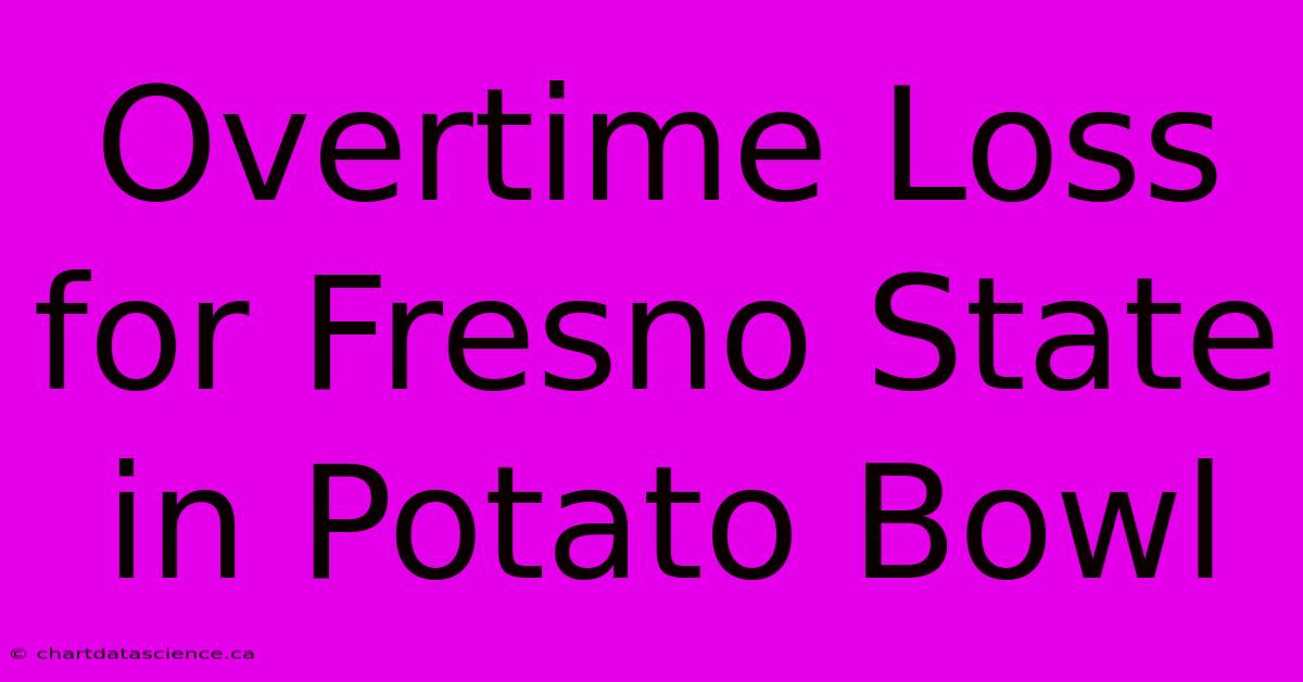 Overtime Loss For Fresno State In Potato Bowl