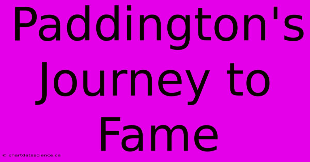 Paddington's Journey To Fame 