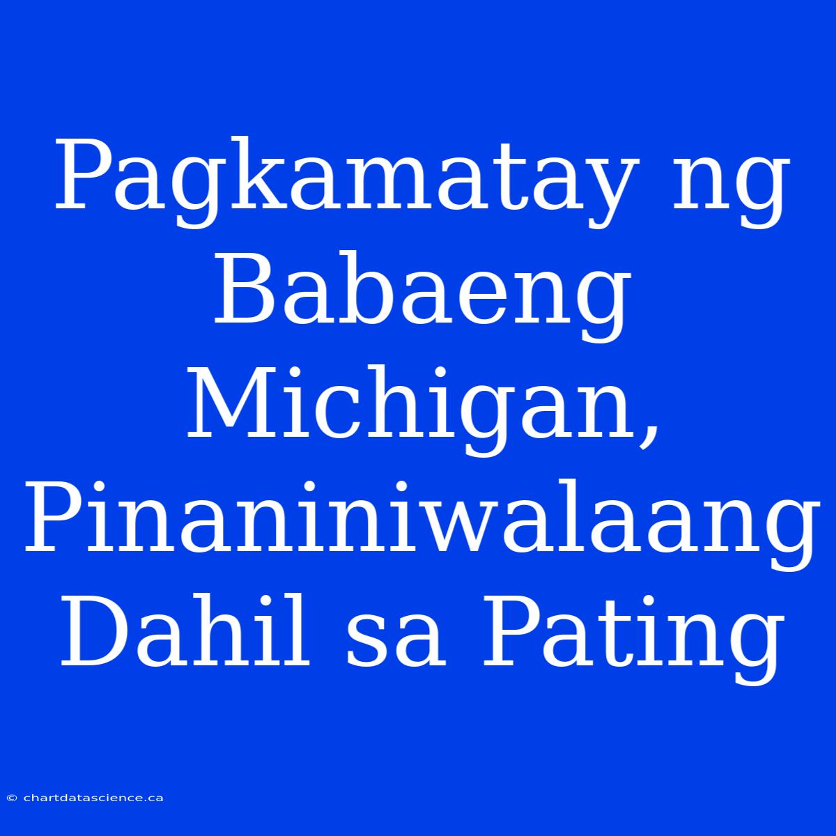 Pagkamatay Ng Babaeng Michigan, Pinaniniwalaang Dahil Sa Pating