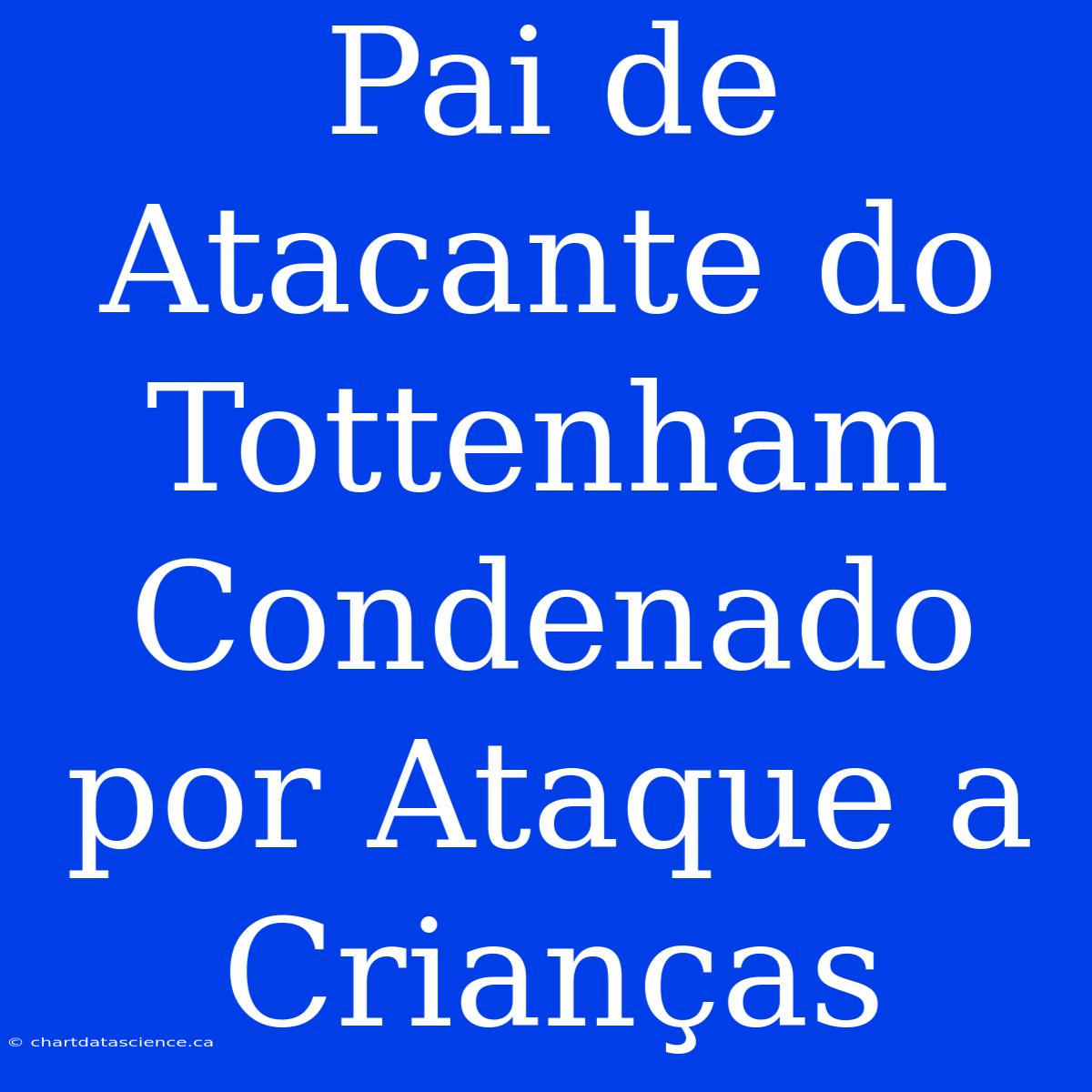 Pai De Atacante Do Tottenham Condenado Por Ataque A Crianças