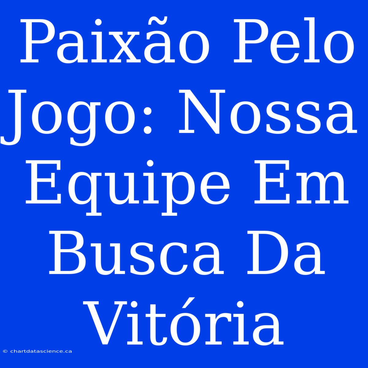 Paixão Pelo Jogo: Nossa Equipe Em Busca Da Vitória