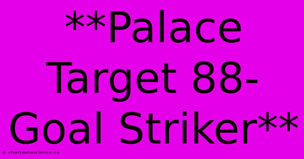 **Palace Target 88-Goal Striker**