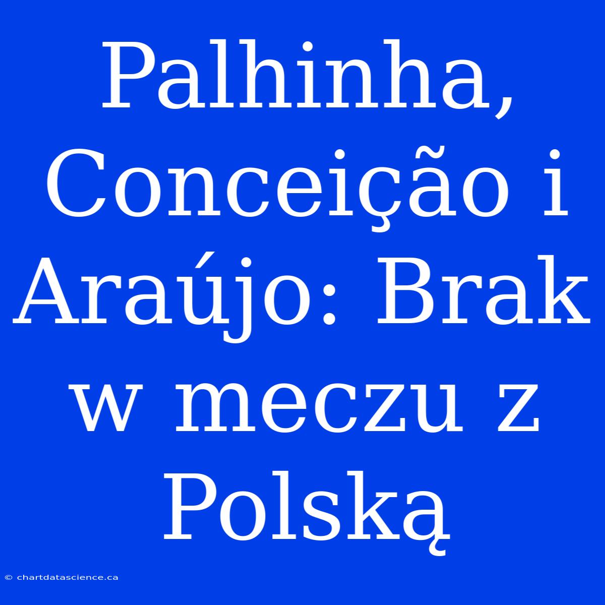 Palhinha, Conceição I Araújo: Brak W Meczu Z Polską