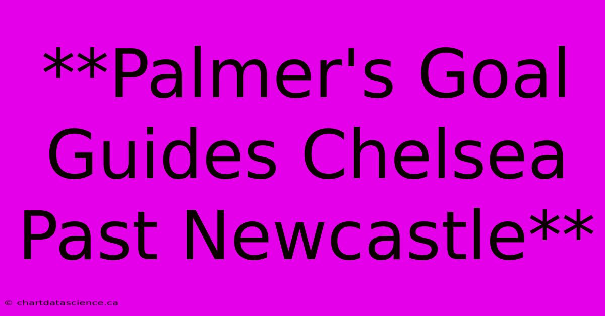 **Palmer's Goal Guides Chelsea Past Newcastle** 