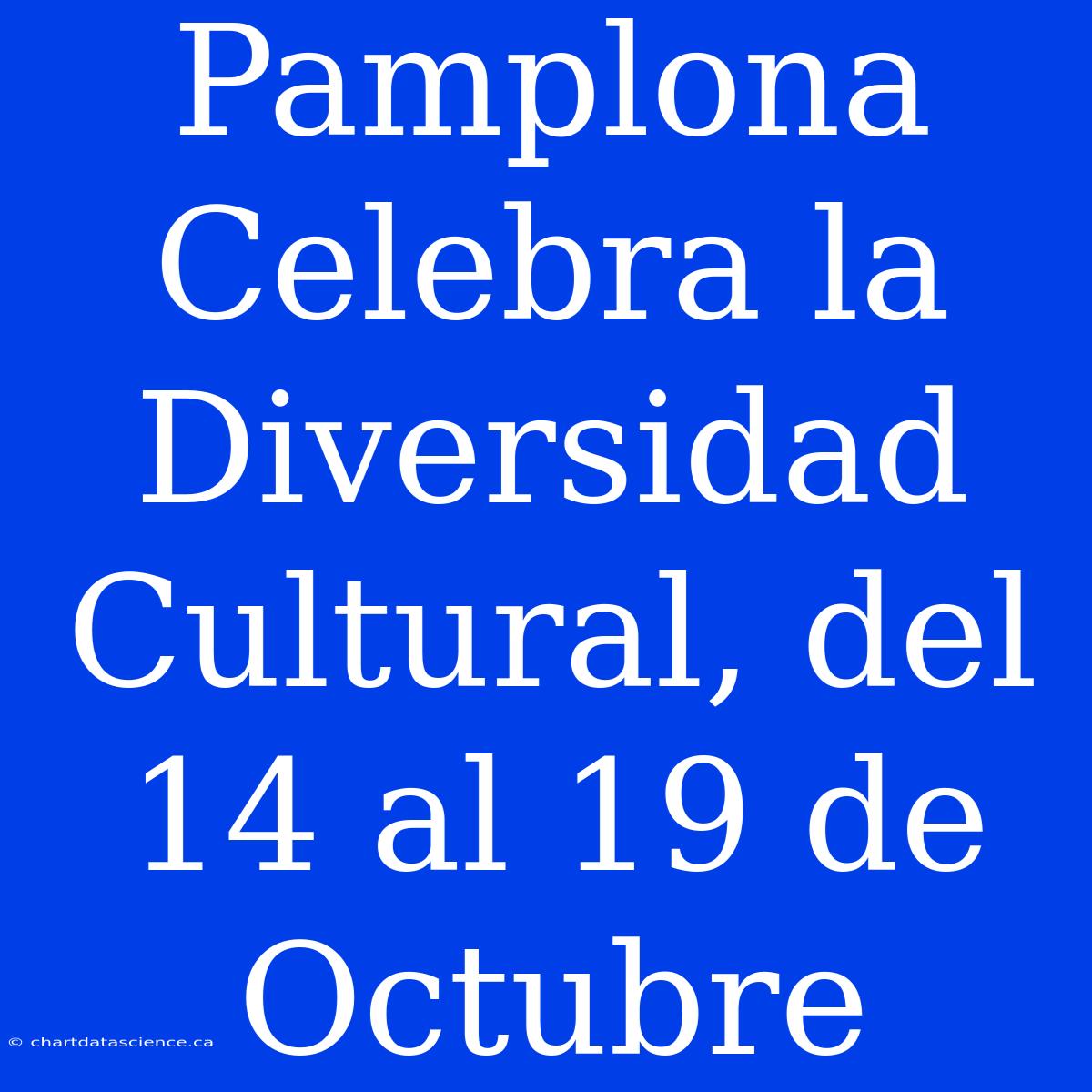 Pamplona Celebra La Diversidad Cultural, Del 14 Al 19 De Octubre