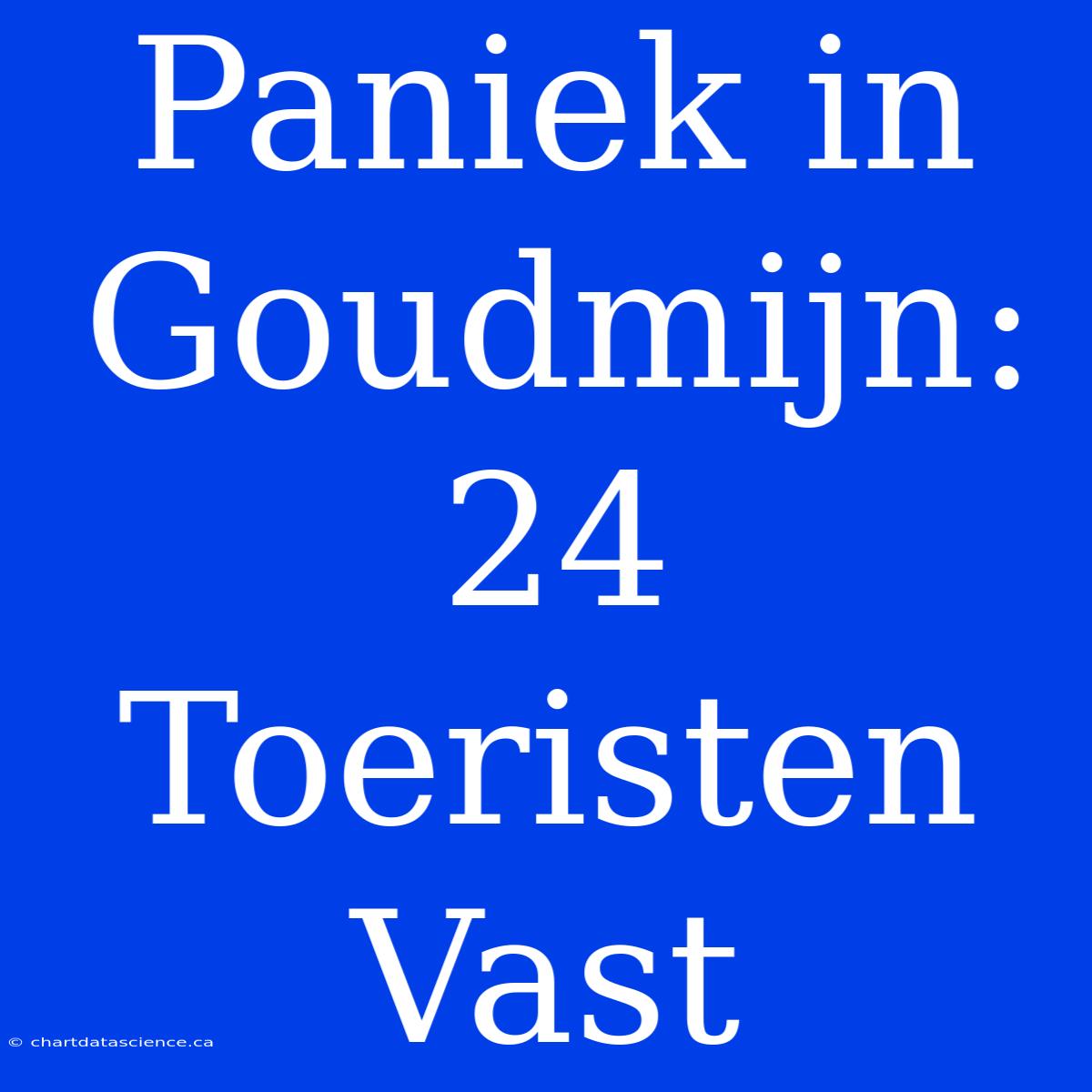 Paniek In Goudmijn: 24 Toeristen Vast