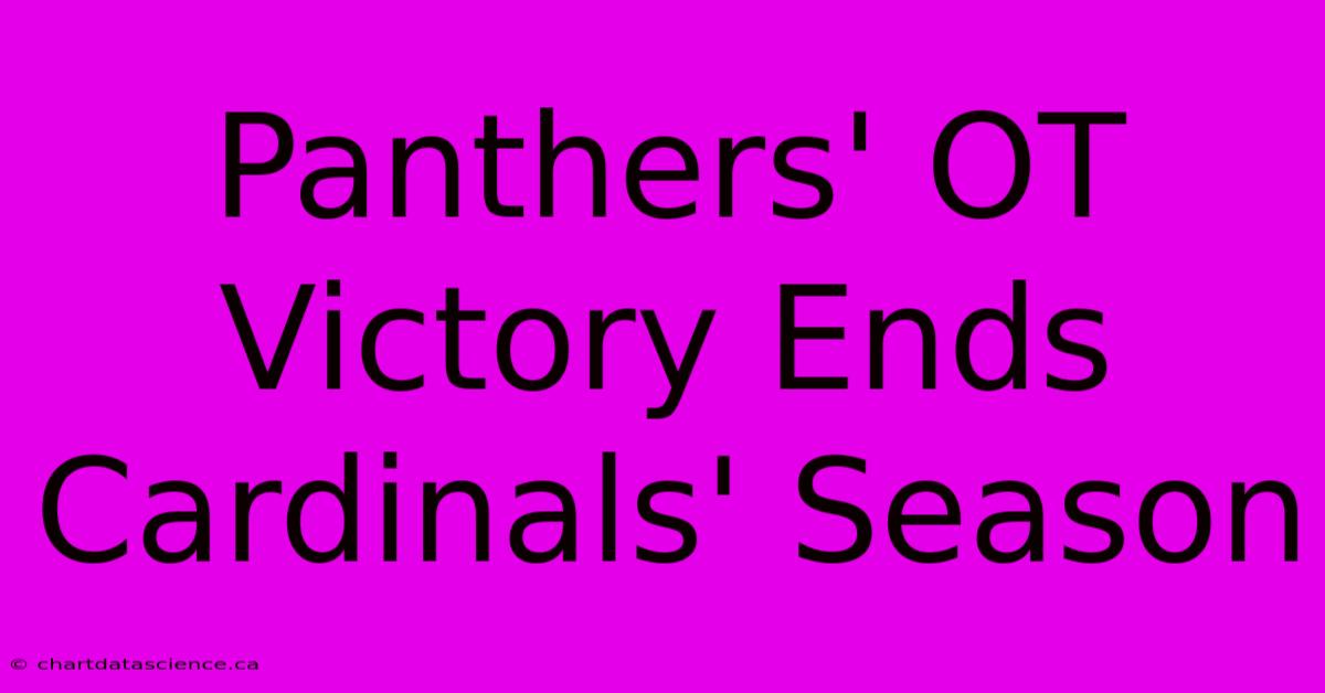 Panthers' OT Victory Ends Cardinals' Season