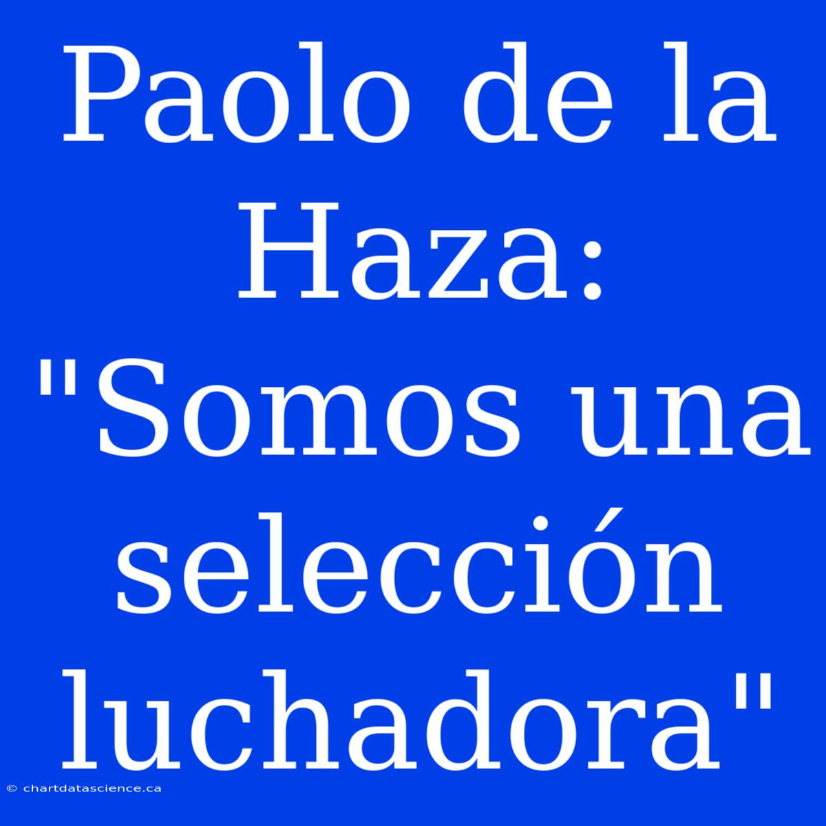 Paolo De La Haza: 