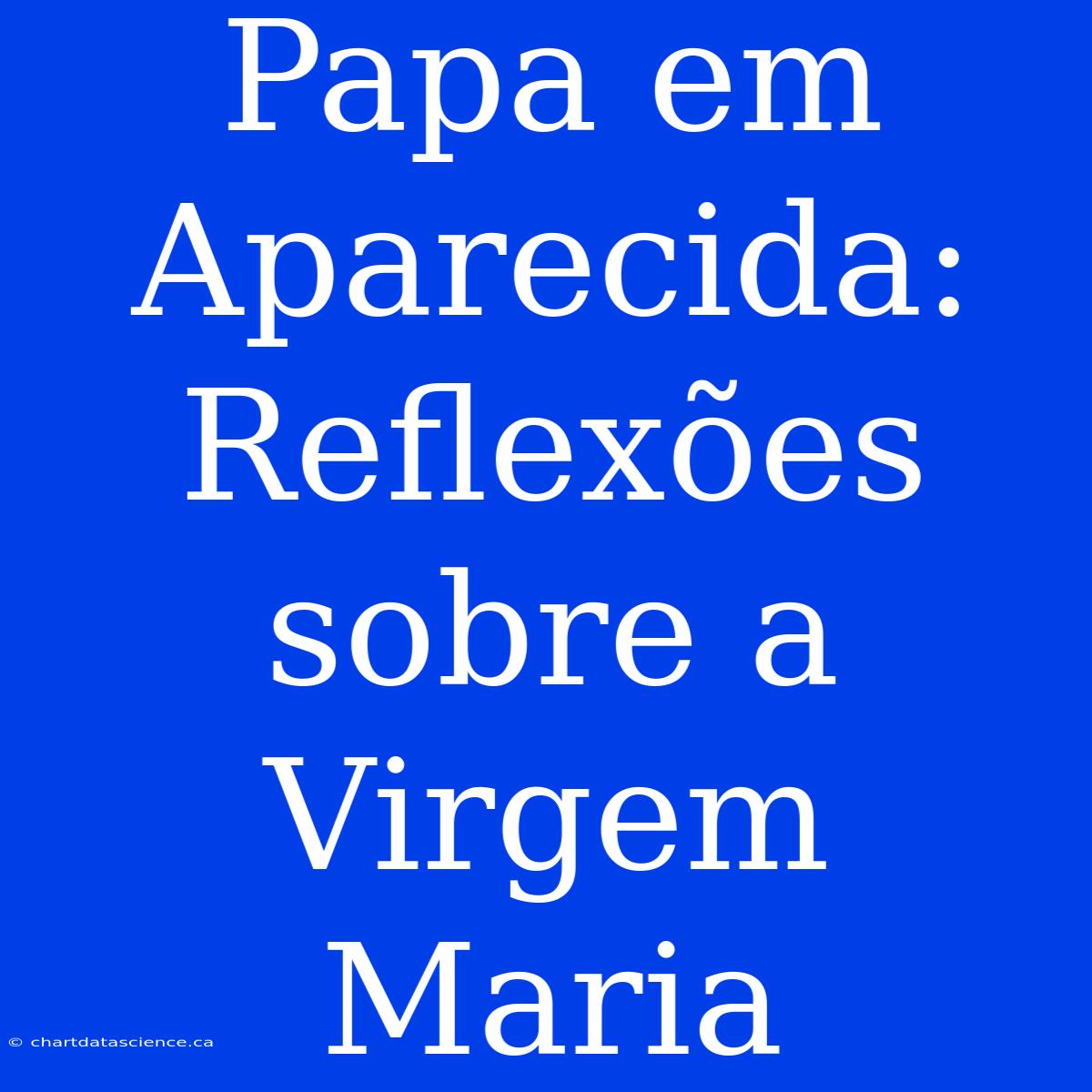 Papa Em Aparecida: Reflexões Sobre A Virgem Maria