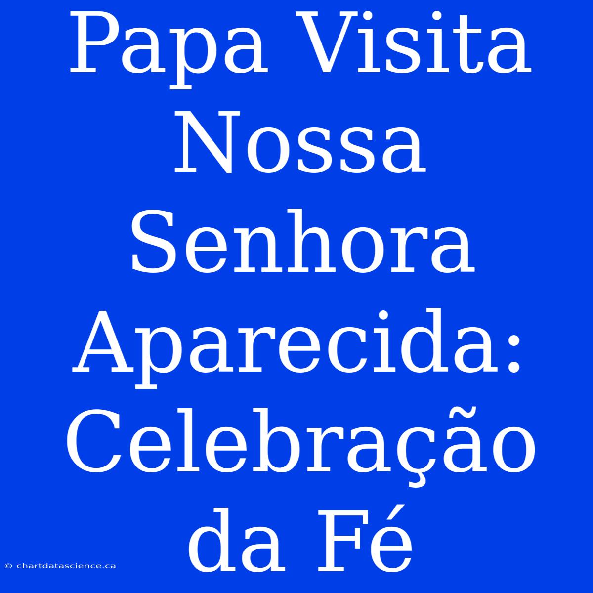 Papa Visita Nossa Senhora Aparecida: Celebração Da Fé