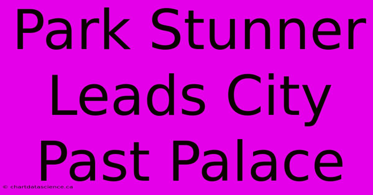 Park Stunner Leads City Past Palace