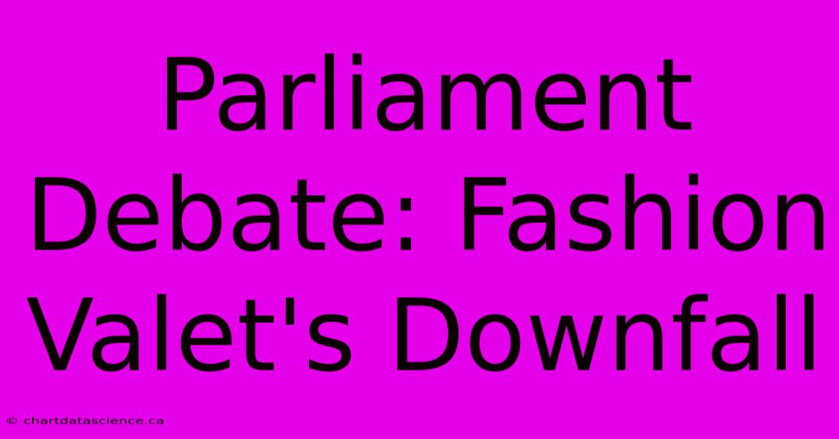 Parliament Debate: Fashion Valet's Downfall