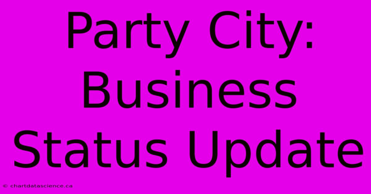 Party City: Business Status Update