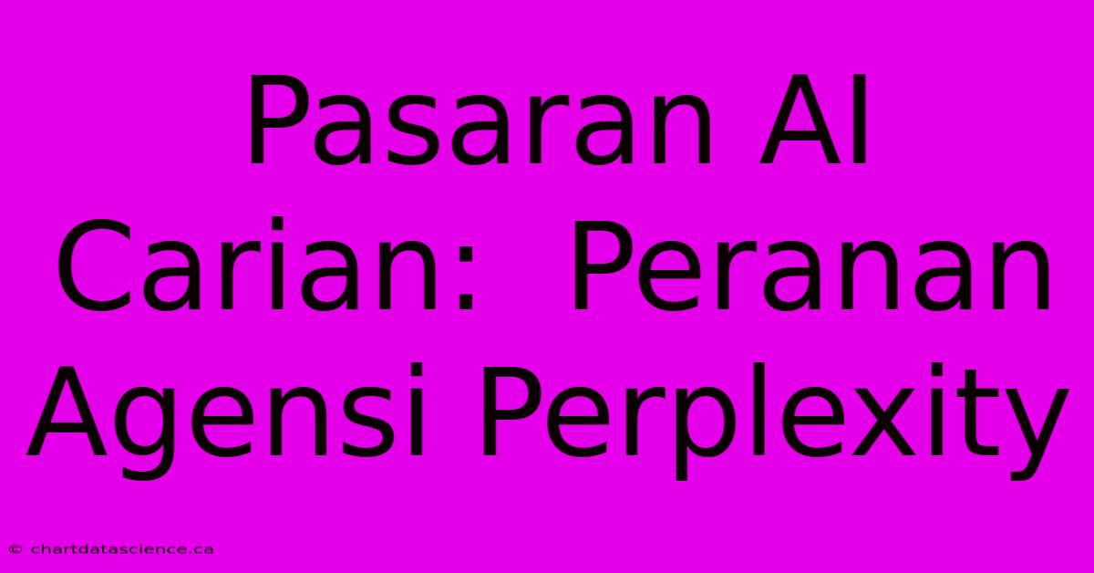 Pasaran AI Carian:  Peranan Agensi Perplexity