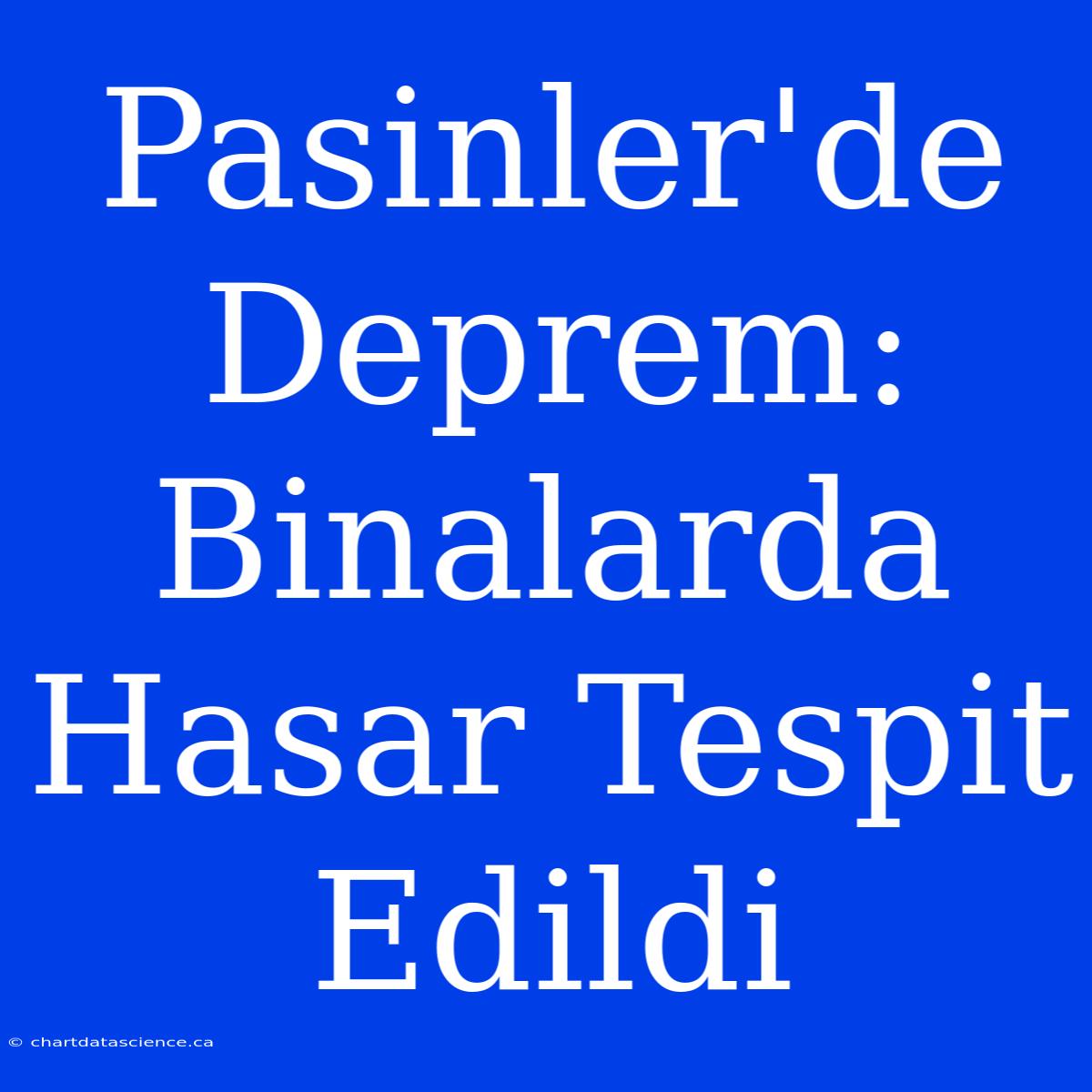 Pasinler'de Deprem: Binalarda Hasar Tespit Edildi