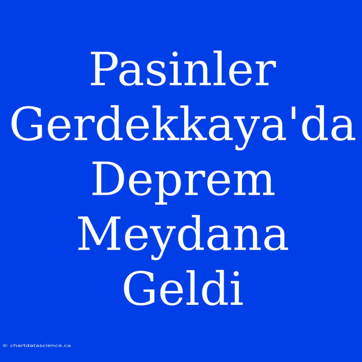 Pasinler Gerdekkaya'da Deprem Meydana Geldi