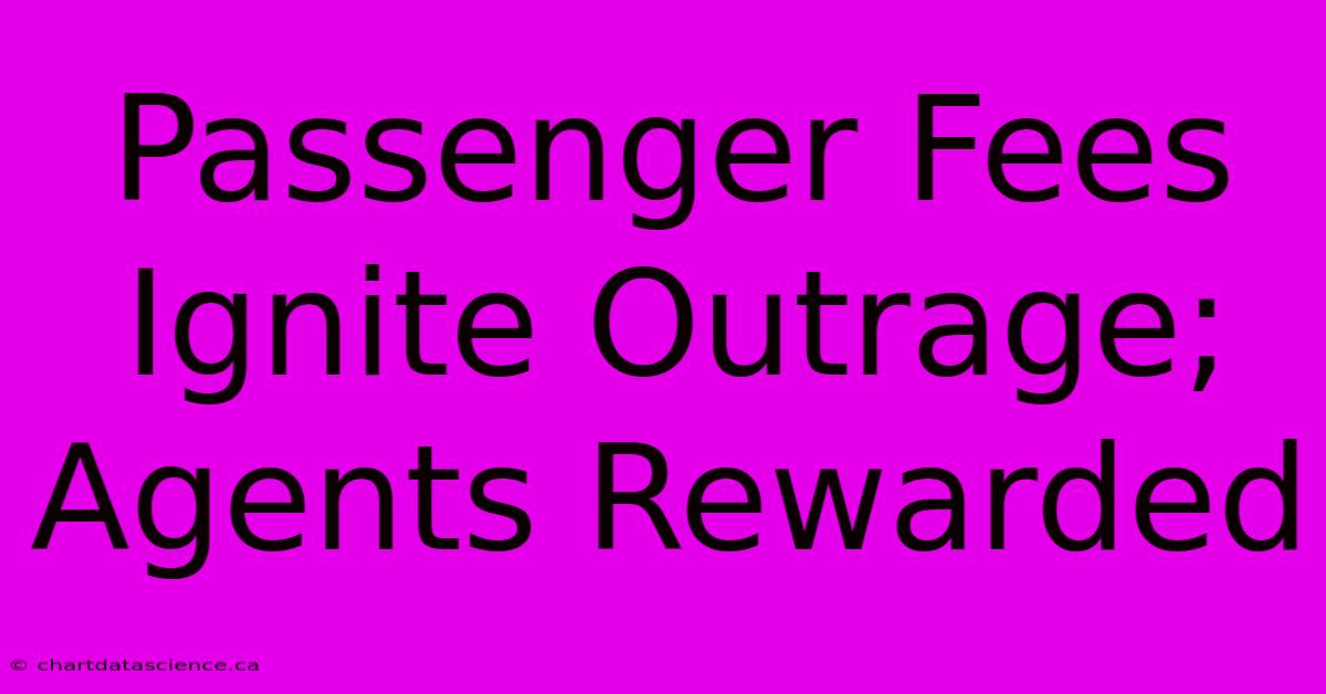 Passenger Fees Ignite Outrage; Agents Rewarded