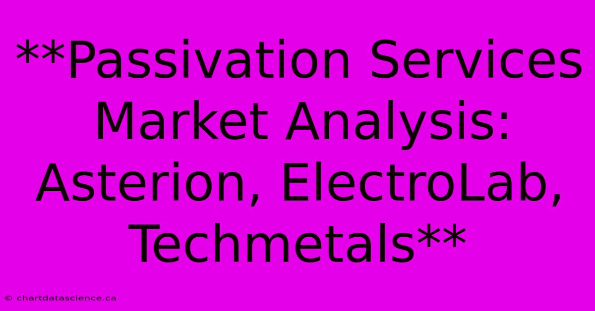 **Passivation Services Market Analysis: Asterion, ElectroLab, Techmetals**